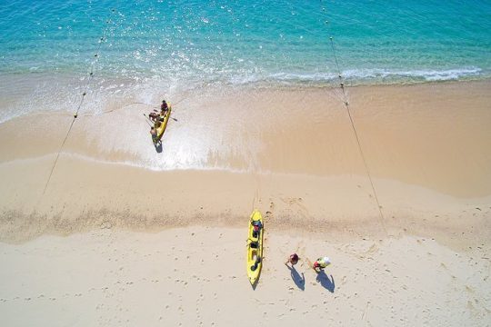 Private Glass bottom Kayak and snorkel at two Bays