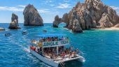 Sunset fun on a catamaran in Los Cabos